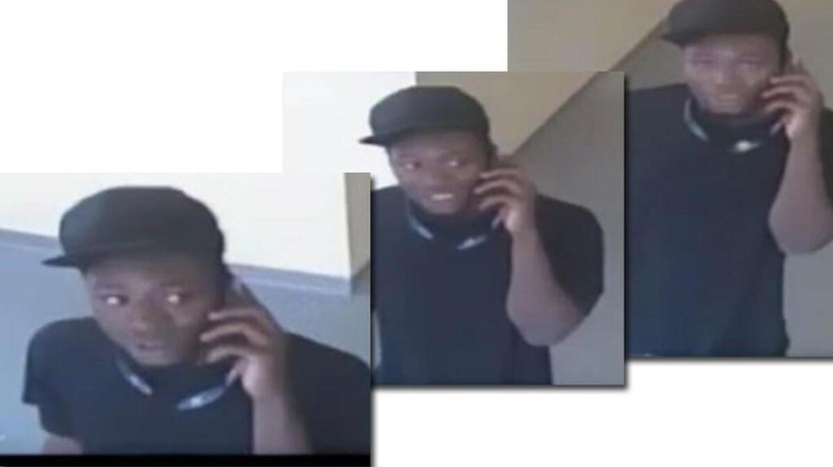 Man suspected of robbing computer store by gunpoint.