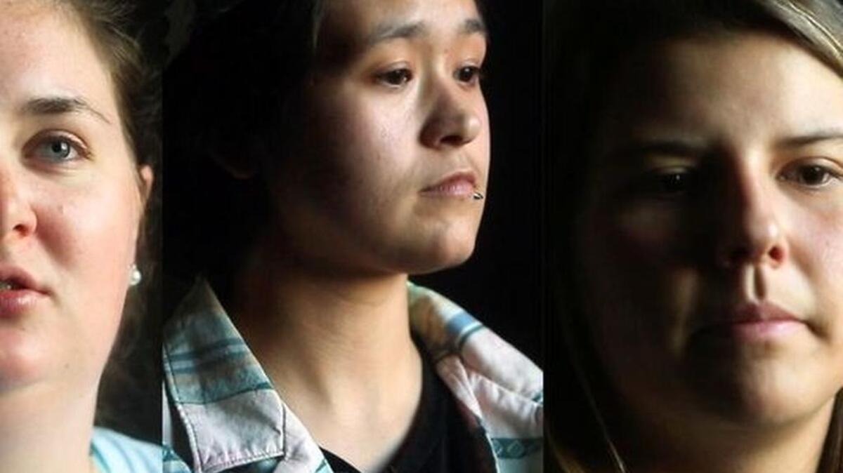 Civil engineering senior Ann Christie, special education junior Megan McElroy, and communication and women’s leadership senior Aubrianna Gonzales all share their experiences with sexual assault on Monday, April 10, 2017 in Clemson.