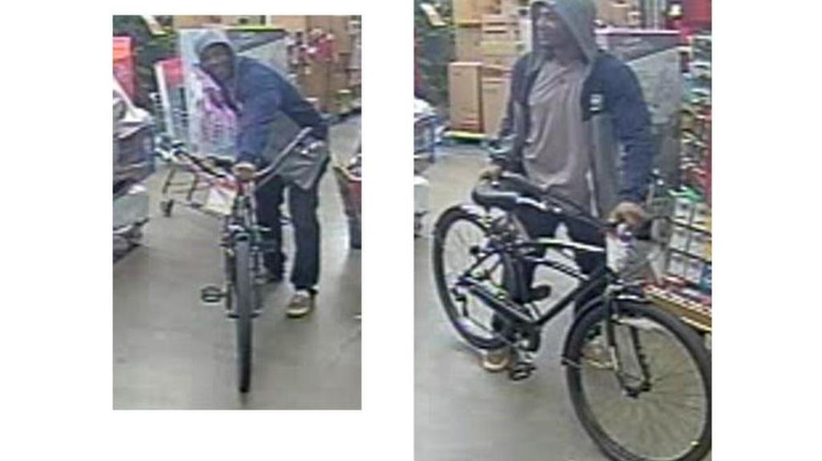 Surveillance photos of suspect wanted for fraud related to purchases made in November, 2016.