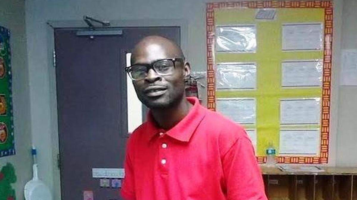 
Randall Brown in his classroom.
