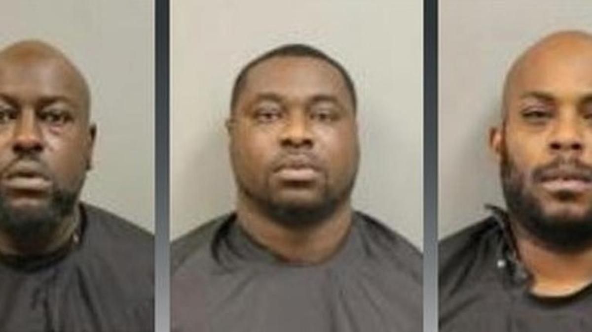 From left, Jermaine Ford, Qhuan Miller and Chadwick Miller