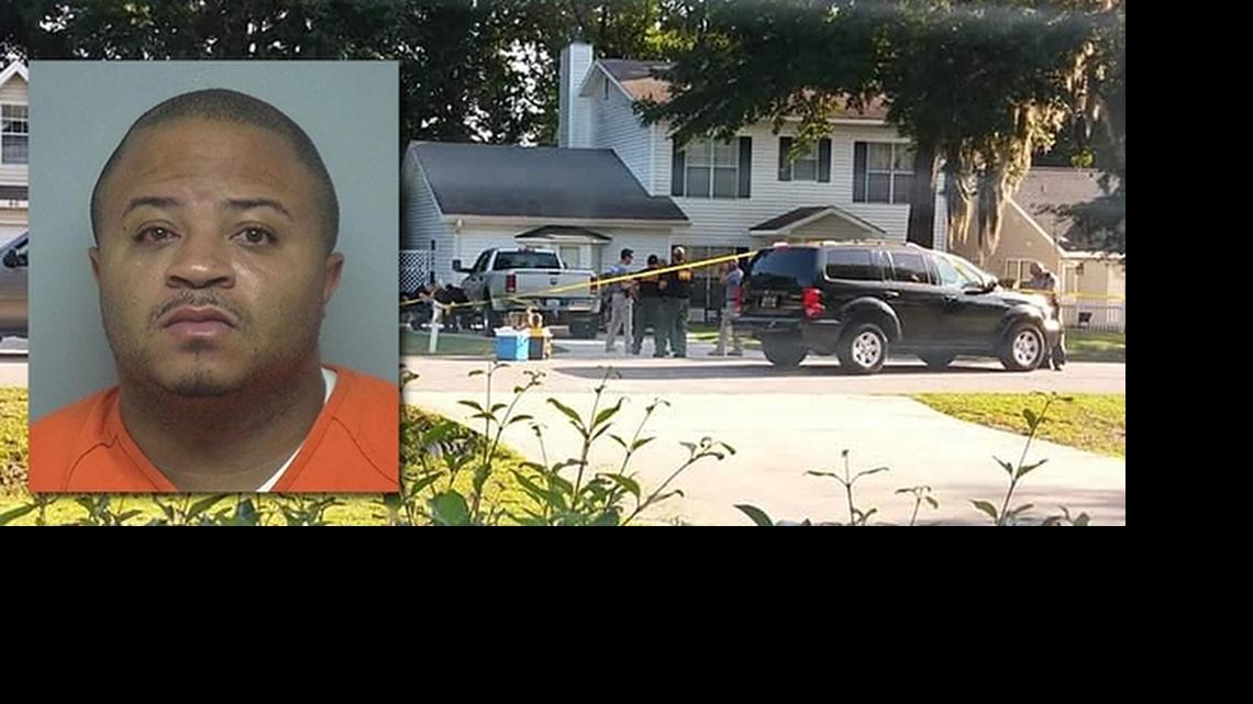 
Law enforcement agents work behind crime scene tape at a house at 58 Westminster Place on Lady’s Island where a deputy was wounded while serving a search warrant on June 17, 2015. Tray Jabari Graves (inset) was arrested and charged with attempted murder in the case.
