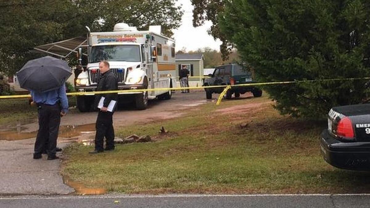 Investigators on a scene on Refuge road in Pendleton.