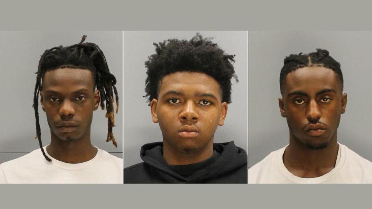 Shawn Benjamin, 20, Derek Stewart, 19, and Kenneth West, 17.