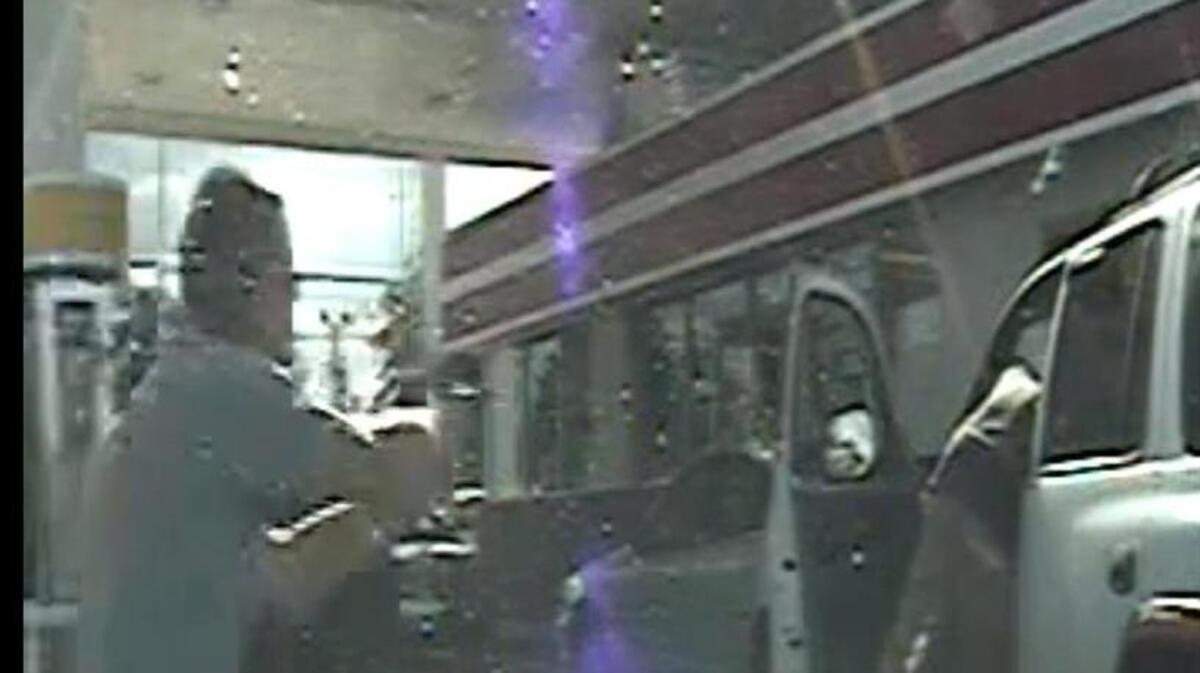 Levar Jones reaches into his vehicle to grab the identification ex-Highway Patrol trooper Sean Groubert requested on Sept 4, 2014. Grouber fired at Jones.