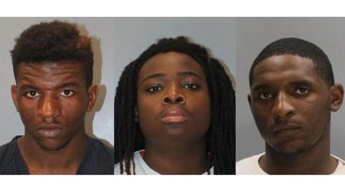 (From left) Jaylen Burton, Westley Bell, Benjamin Hampton