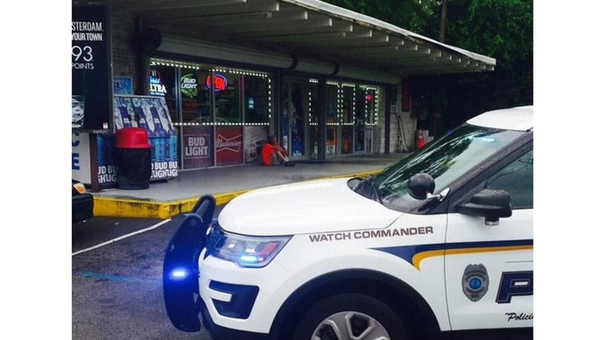 Scene of an armed robbery at the Shop N Go at 202 S. Beltline Blvd.