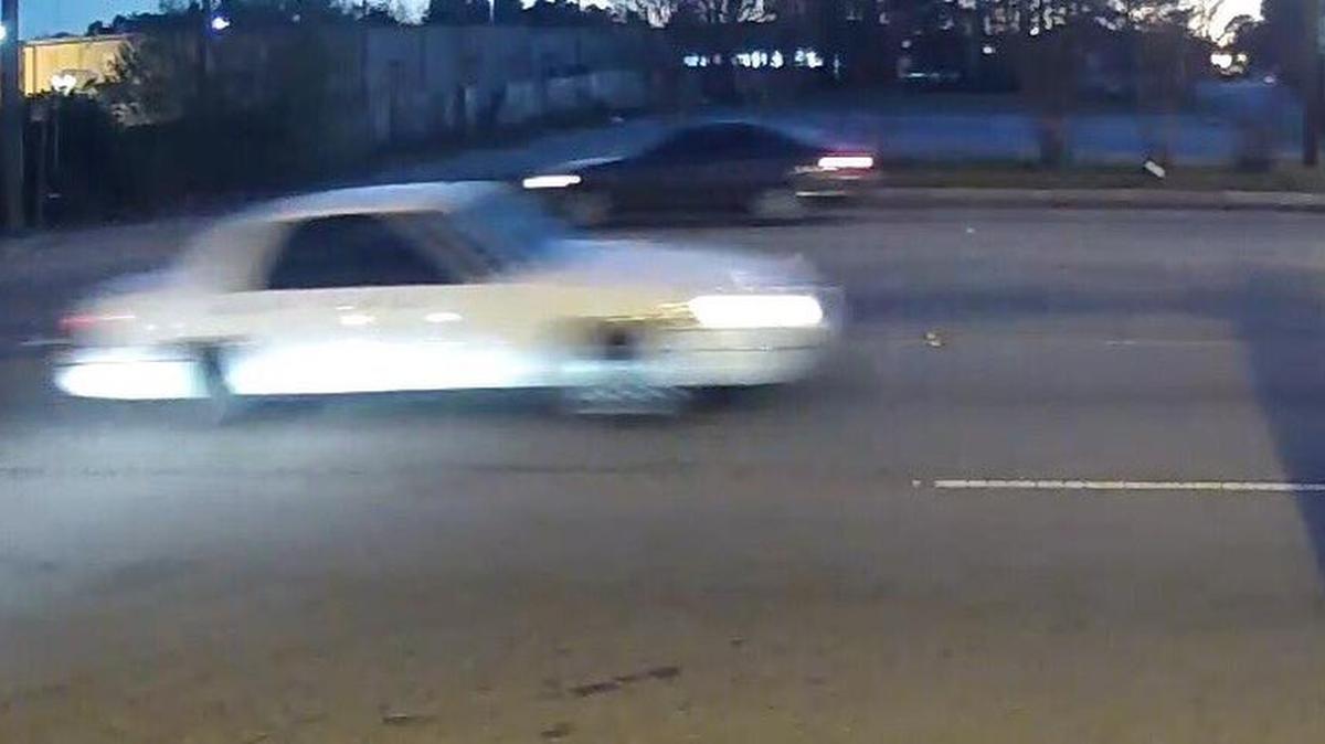 Police say the white vehicle pictured may have been involved in a fatal hit-and-run on Broad River Road Friday night.