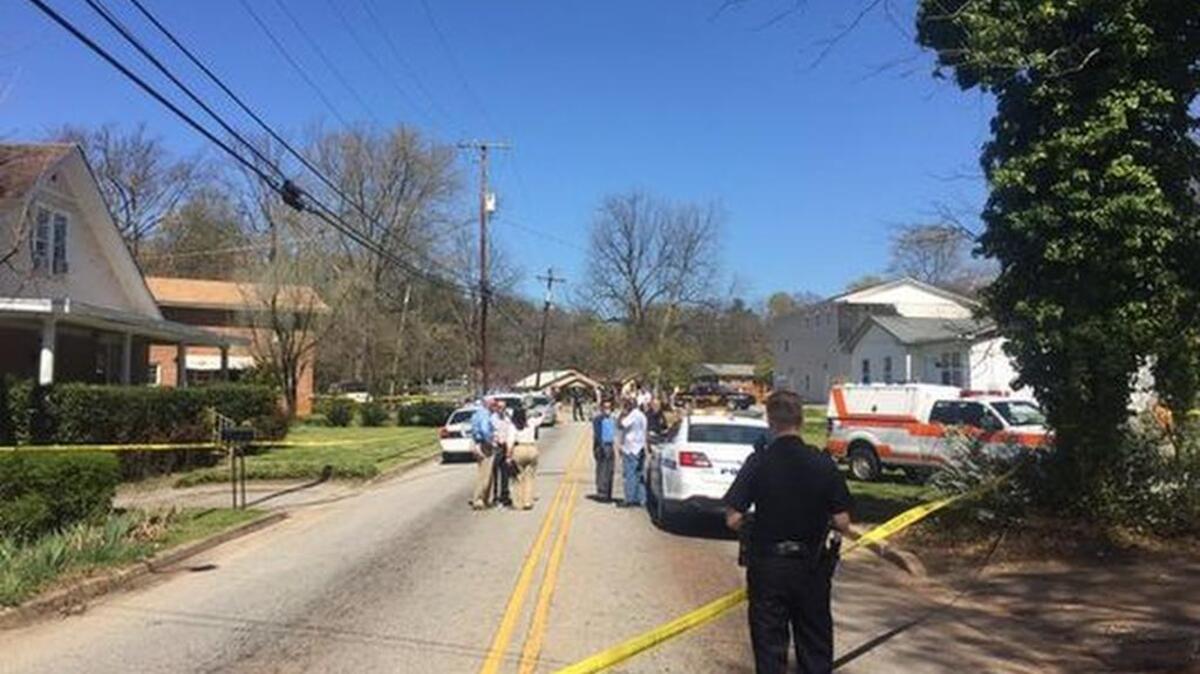 Greenville police are on the scene of an officer-involved shooting in Greenville near Nicholtown off of Laurens Road.