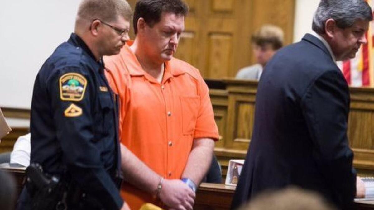 Todd Kohlhepp leaves the courtroom after being sentenced to seven consecutive life terms.