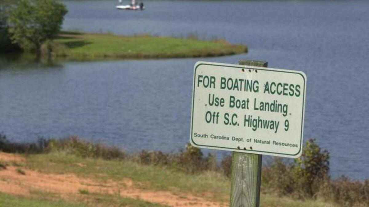 The boat ramp where Susan Smith's car rolled into John D. Long lake.