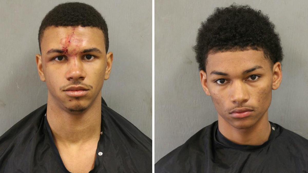 Quinton Jovon Gresham, 21, (left) and Khalil Lahenra Robinson, 17.