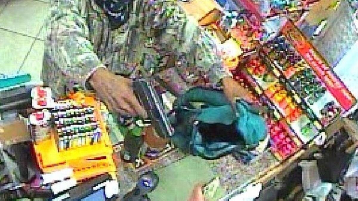 Surveillance photo from armed robbery of 2000 Rosewood Dr. Friday night.