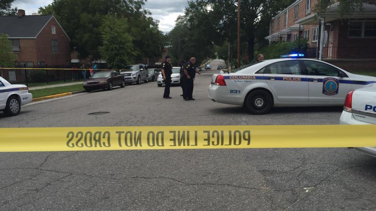 Columbia Police investigate shooting near Allen-Benedict Court.