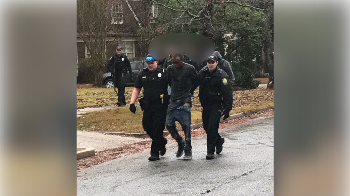 Jashawn Livingston, 23, who was wanted on murder charges, was captured after a brief manhunt on Friday.