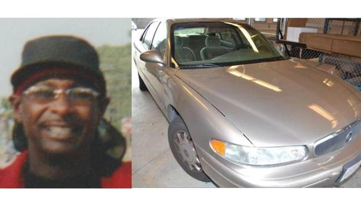 Warren James Nelson and the car he was seen sitting in with an unidentified man before shooting.