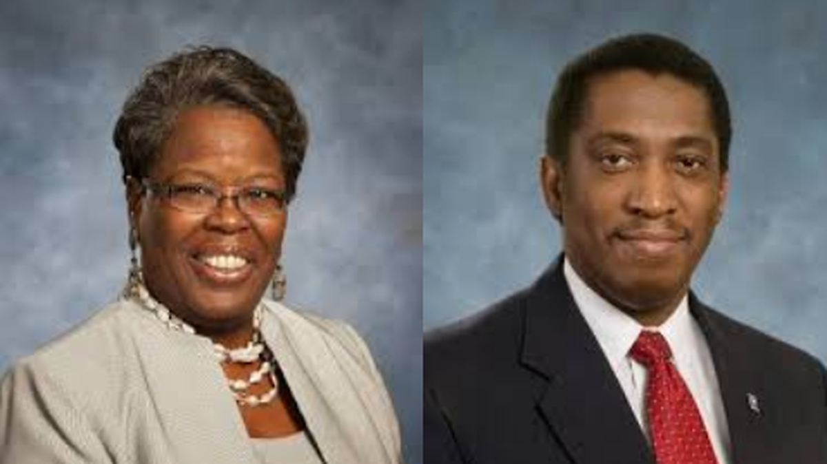 Gilda Cobb-Hunter, left, and Jerry Govan