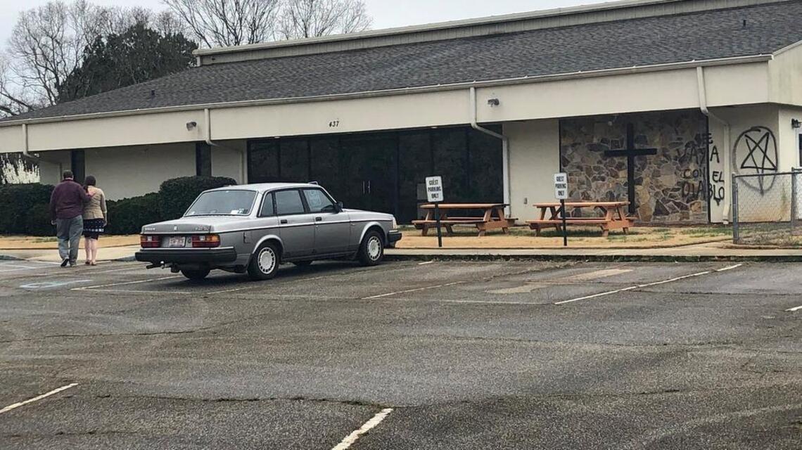 Satanic, anti-Billy Graham messages spray painted on vandalized SC church