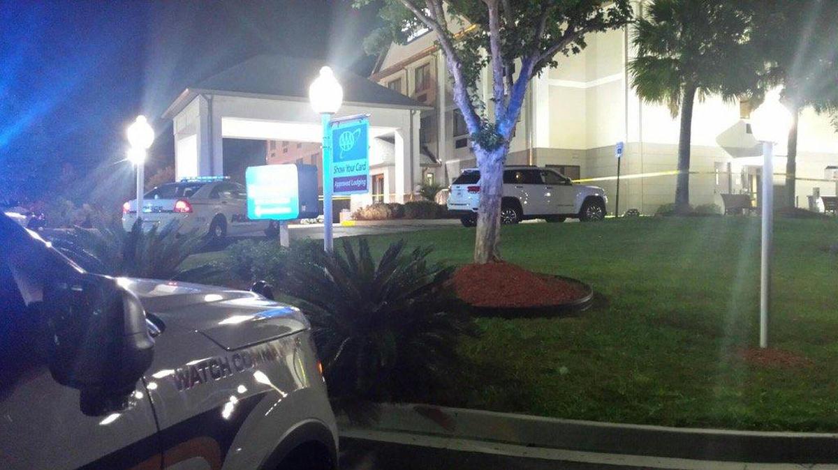 One person was injured in a shooting at the Baymont Inn and Suites on East Exchange Boulevard early Monday.