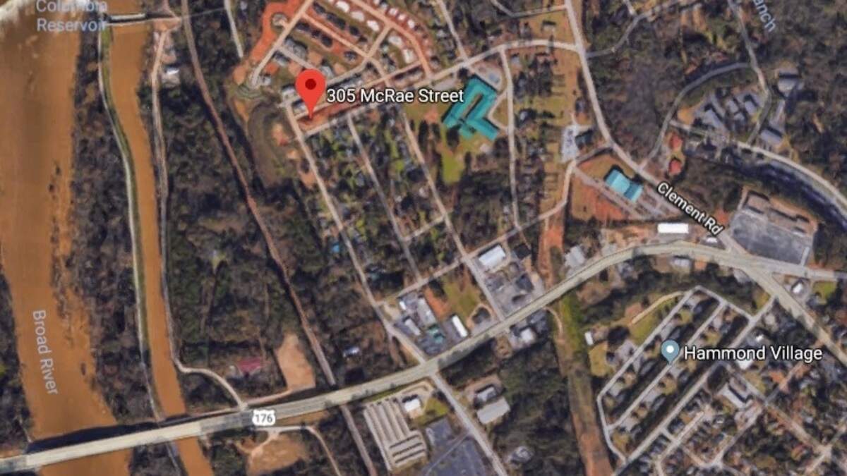 A map showing 305 McRae St. in Columbia, where a man was shot and killed in the early hours of Monday, Dec. 31, 2018, according to police.