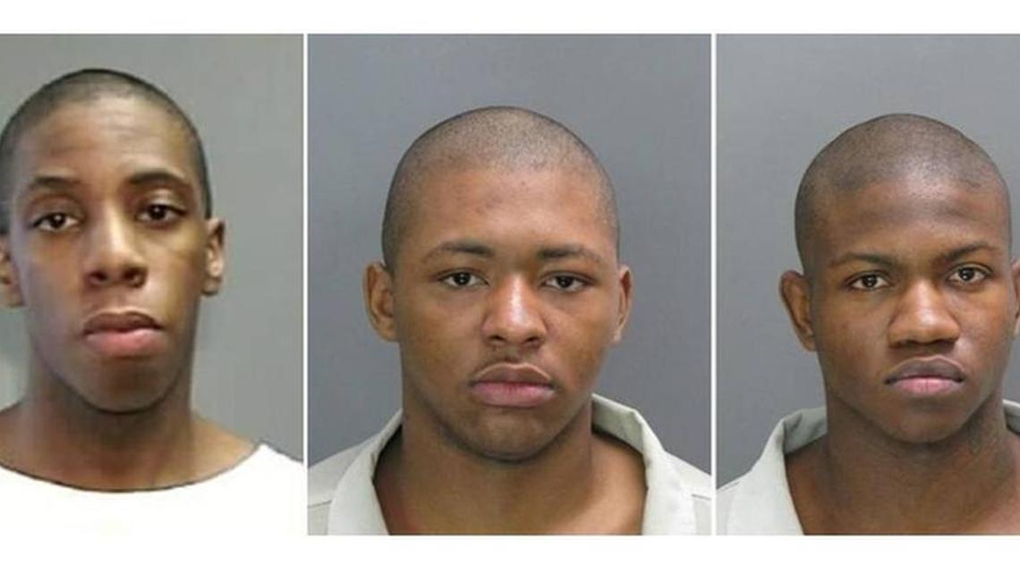 From left to right: Terrance Griffin, Quintin Lumpkins and Michael Wylie