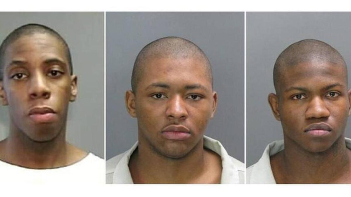 From left to right: Terrance Griffin, Quintin Lumpkins and Michael Wylie