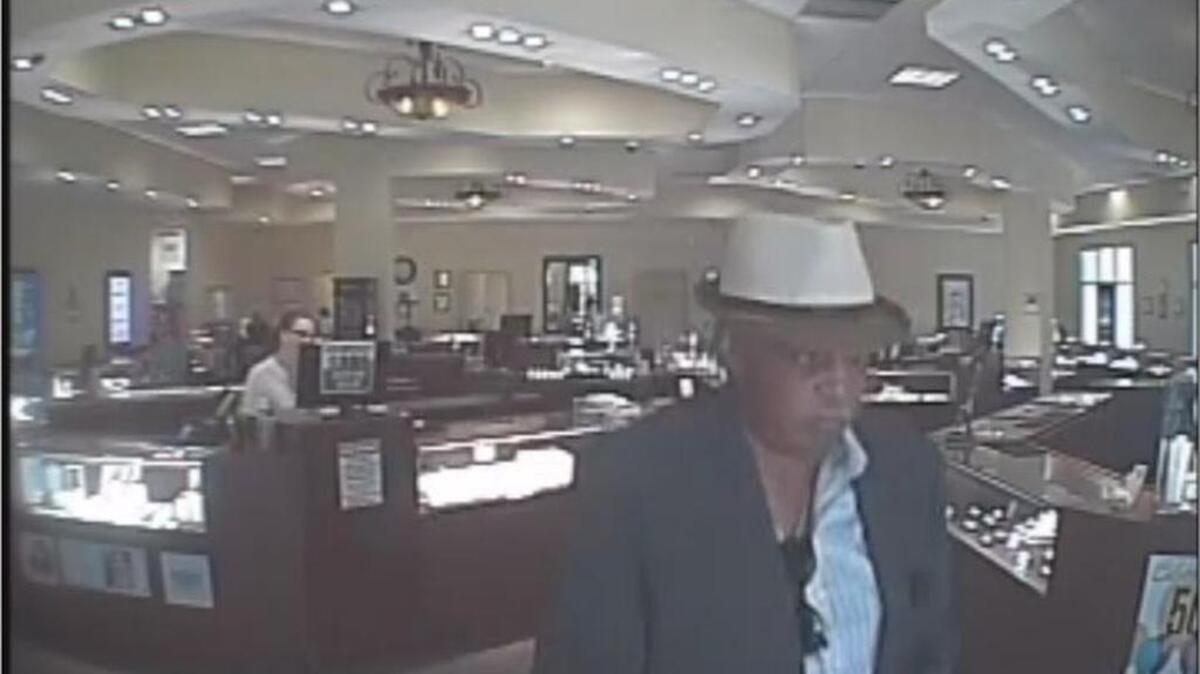 Cayce authorites are looking for this man, who they say stole from the Jewelry Warehouse on Knox Abbot Drive. Anyone with information is asked to contact Sgt. John Reese at 803-794-0456, jreese@cityofcayce-sc.gov or CRIMESTOPPERS at 1-888-CRIMESC.
