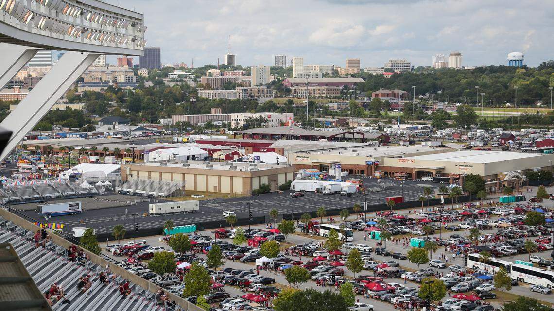Fairgrounds from Williams-Brice Stadium in Columbia, SC, Saturday, October 07, 2017.