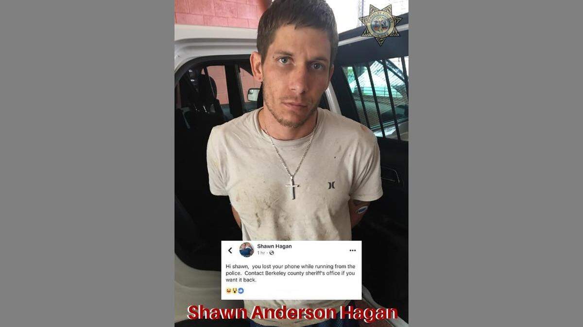 Deputies in Berkeley County, SC, arrested a man they say dropped his phone while running from police. He faces drug charges in addition to charges for fleeing police, according to authorities.