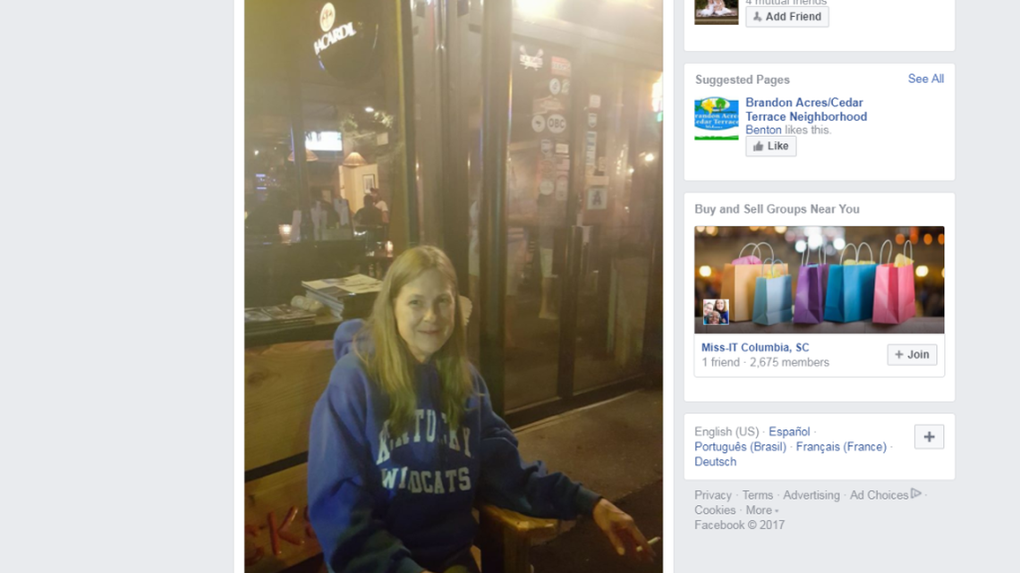 A Facebook post by Jimmy Brannon, who says his girlfriend, Denise Massey (pictured), was one of eight people shot in the Vista early Saturday morning.