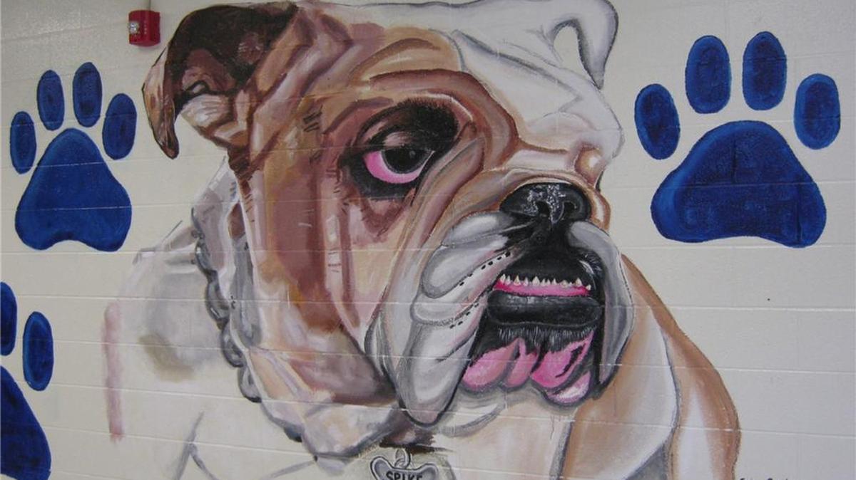 Silver Bluff High School mural