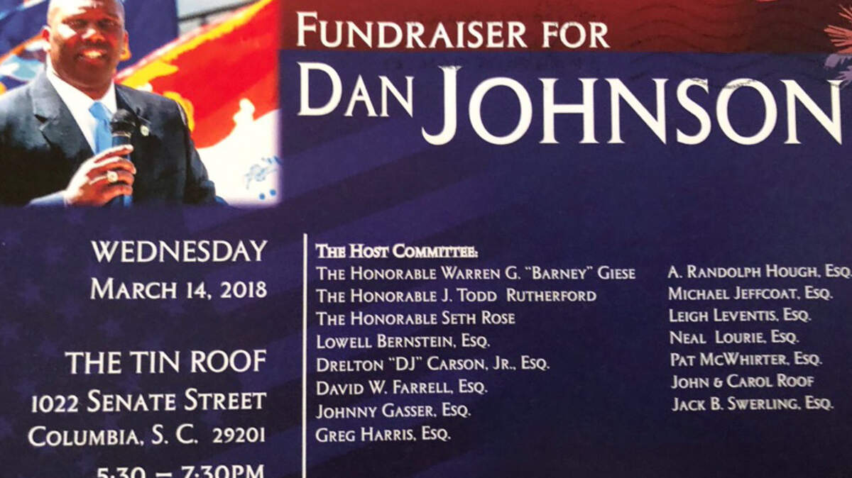 Dan Johnson's Fund Raiser Invitation