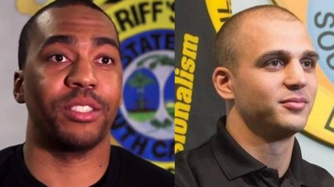 Richland County sheriff’s investigators Kevin Lawrence, left, and Chris Mastrianni