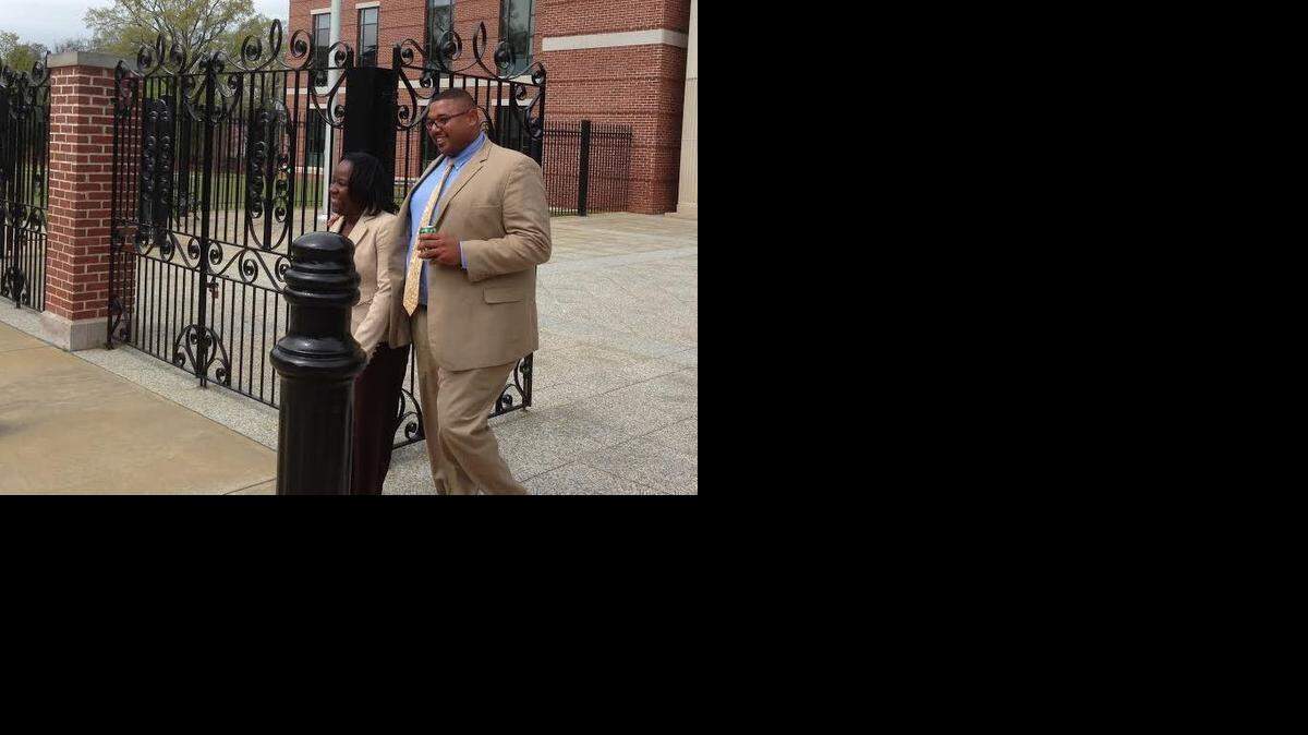 
Former Williamsburg Sheriff Michael Johnson leaves the federal courthouse in Columbia during a break in Wednesday’s sentencing proceedings.
