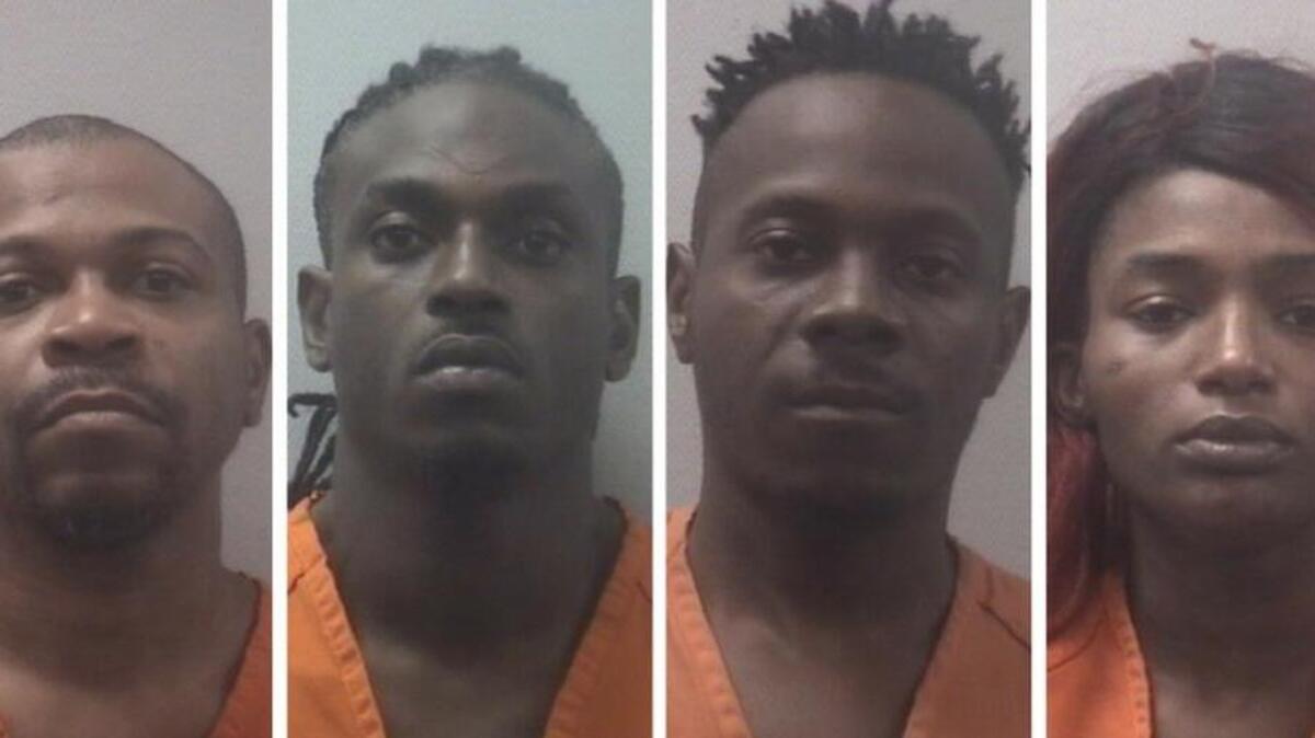 From left, Rashaun Brown, Deandra Favor, Spencer Frasier Jr. and Amircle Wright