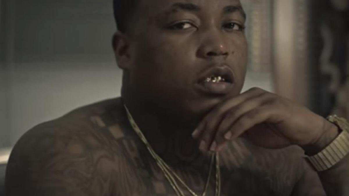 Screen shot of music video by Hun Dunn, the stage persona of John Earl Bates, Jr.