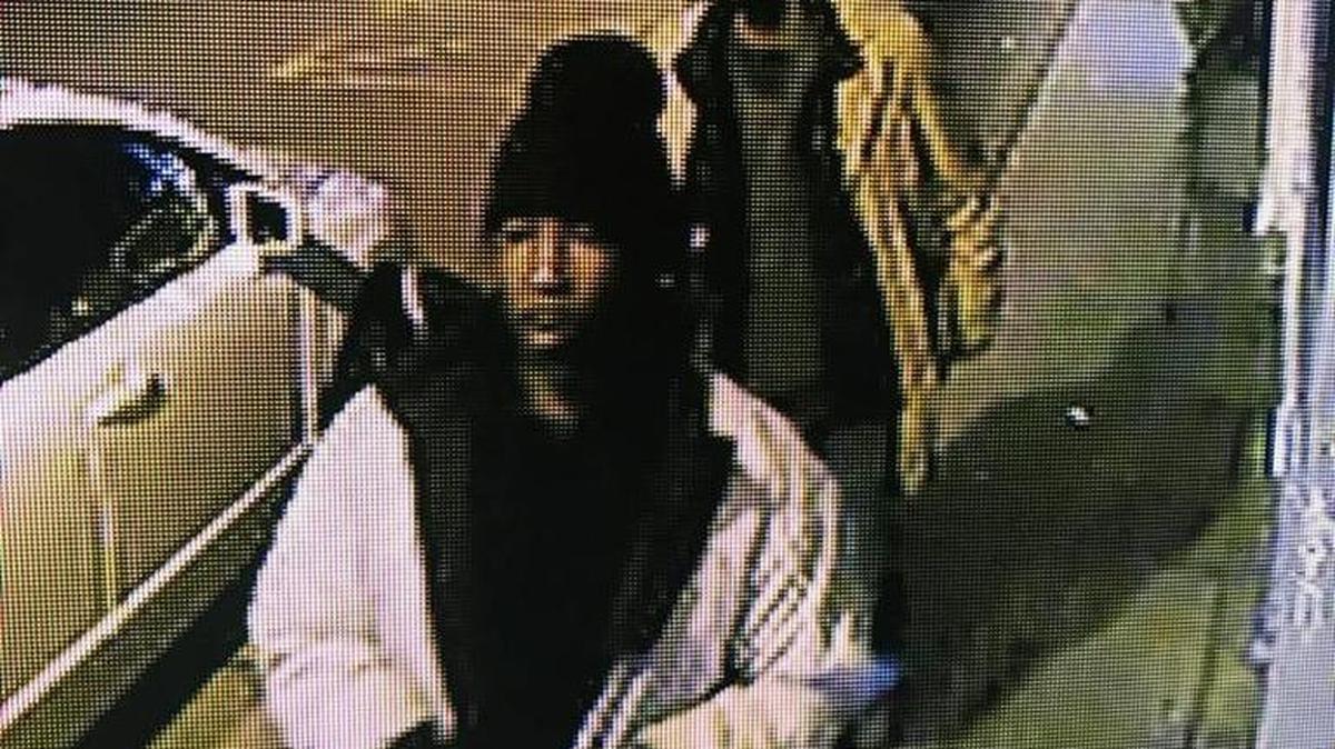 Surveillance cameras caught two suspects in an armed robbery at Jimmy John’s in Five Points