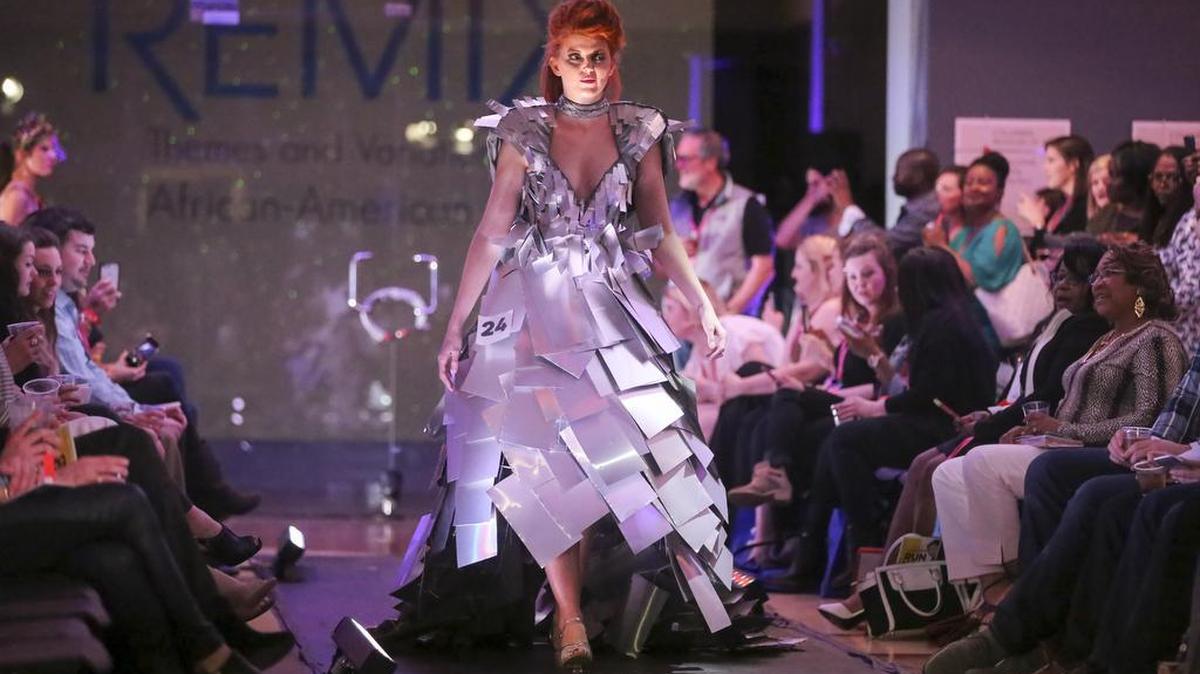 Runaway Runway, a fashion show showcasing outfits made of recycled materials, took place at the Columbia Museum of Art on Saturday night. Proceeds benefit the Columbia Design League.