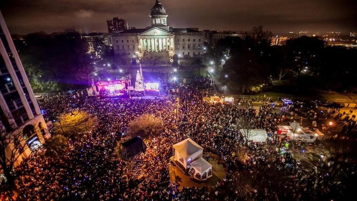 This photo, taken from the NBSC building, depicts the size of the 2015-16 crowd.
