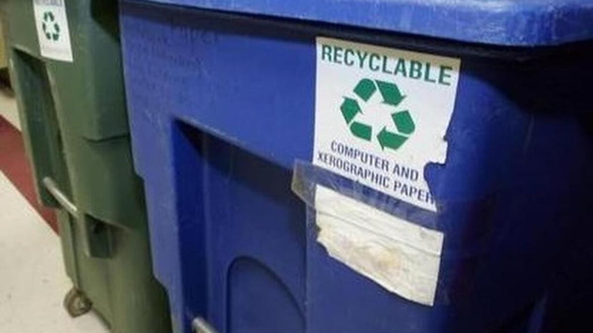 Dutch Fork Elementary students are recycling excess food. Other schools have a variety of recycling program as picture here.