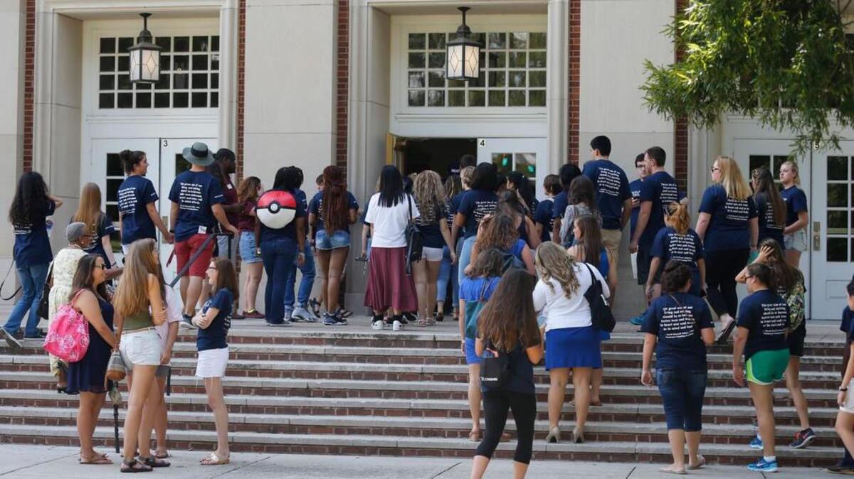 
The Winthrop University Convocation and Blue Line Procession kicks off the new school year at the Rock Hill school. 
