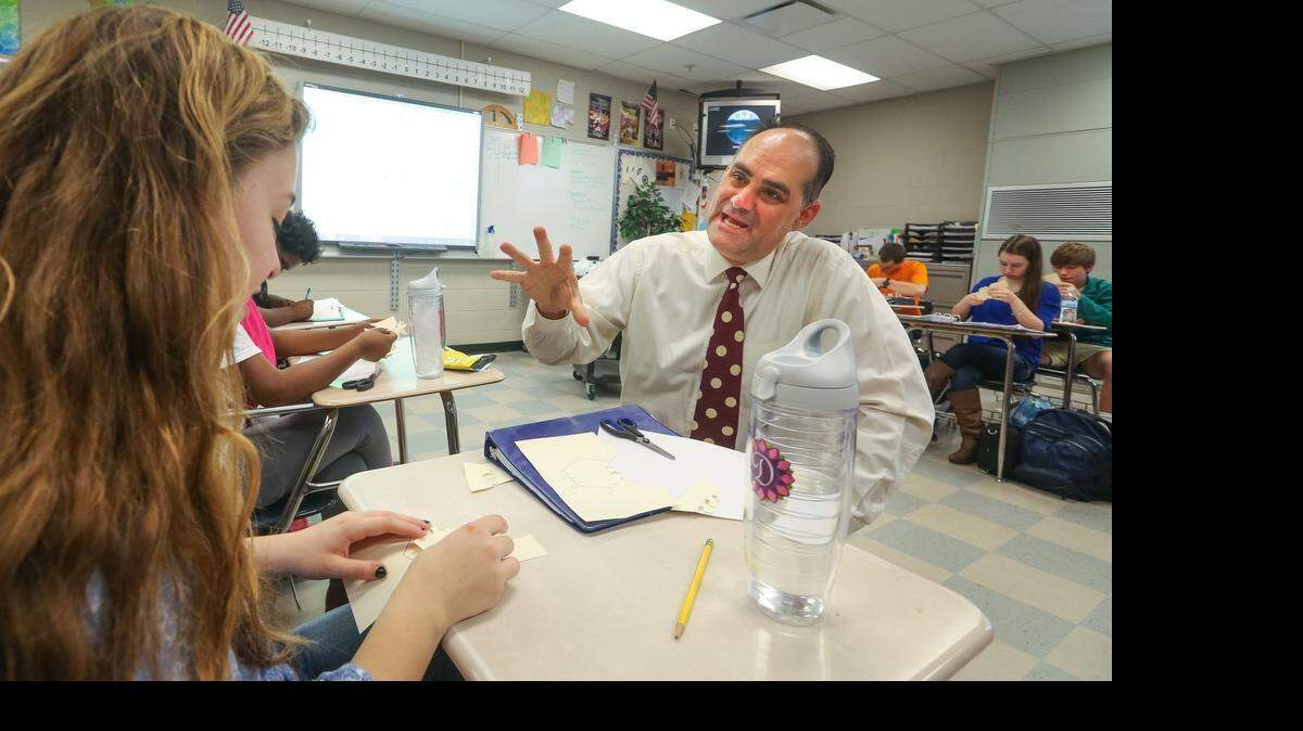 
Daniel Oddo is one of five finalists for S.C. State Teacher of the Year. He is a math teacher at Dreher High School in Columbia. 
