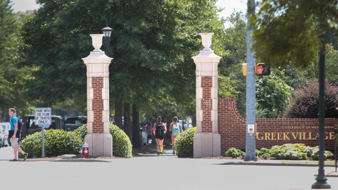 FILE: Thirteen of USC’s fraternities have been suspended from recruiting activities after they were reported for violating policies involving alcohol.
