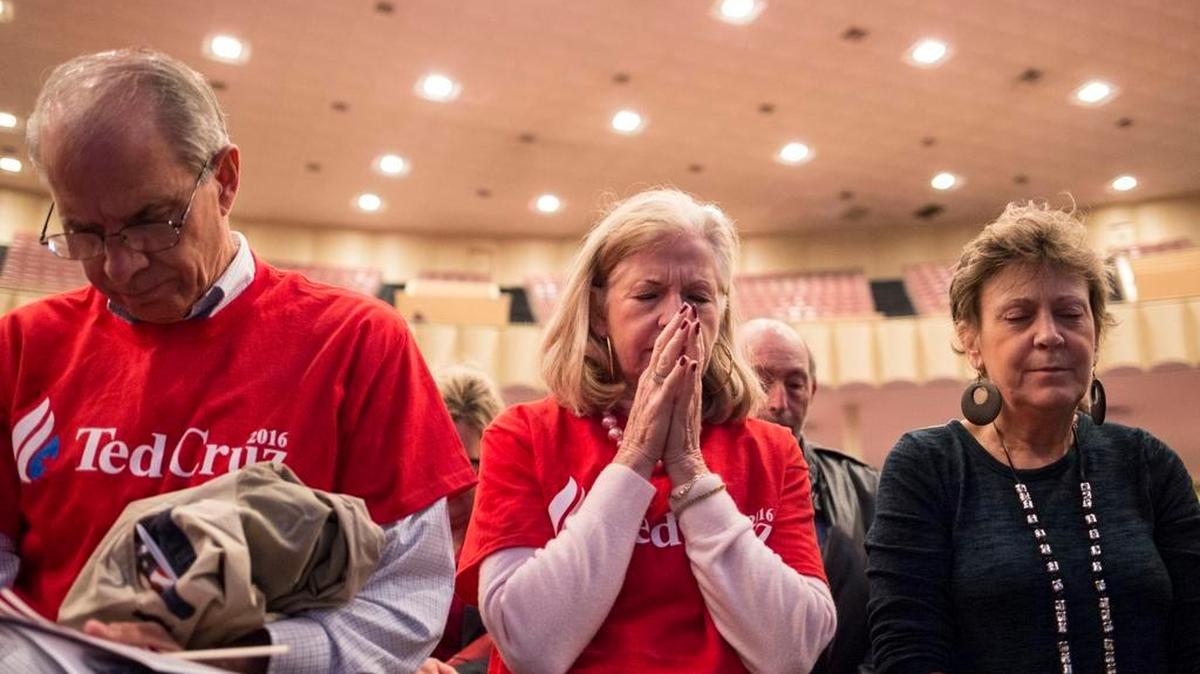 Audience members listen to Sen. Ted Cruz and well-known social conservatives speak at a rally for religious liberty at Bob Jones University last week.