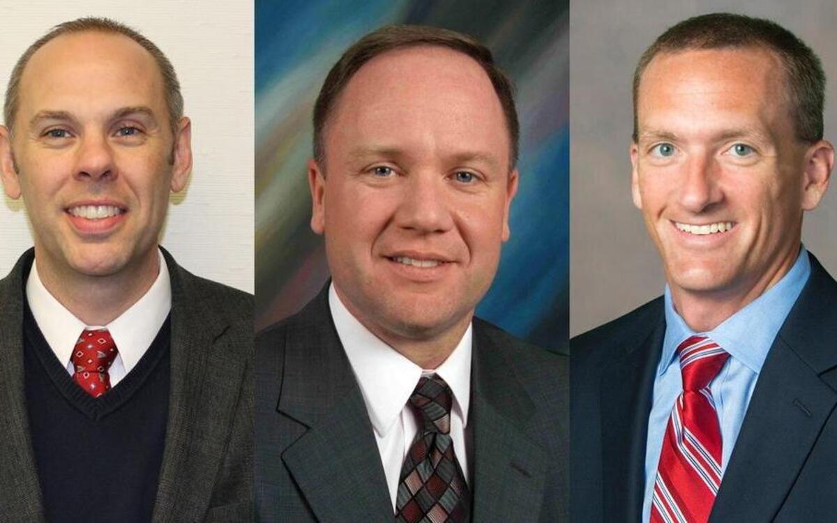 Finalists for Lexington 1 school superintendent are (from left) Gregory Little, Lonnie Ray Luce and Jeff Salters.