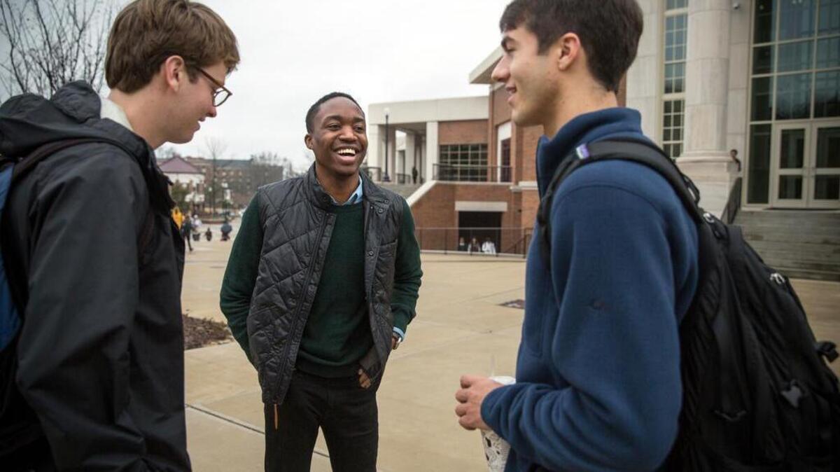 Elliot Spiller of Pelham, Alabama, said support from out-of-state students helped propel his election as the first African American student government president at the University of Alabama in decades.