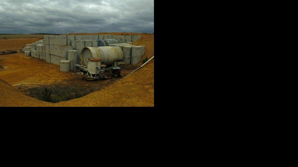 
Barnwell County nuclear waste landfill. The site has been burying radioactive material such as this since 1971. 
