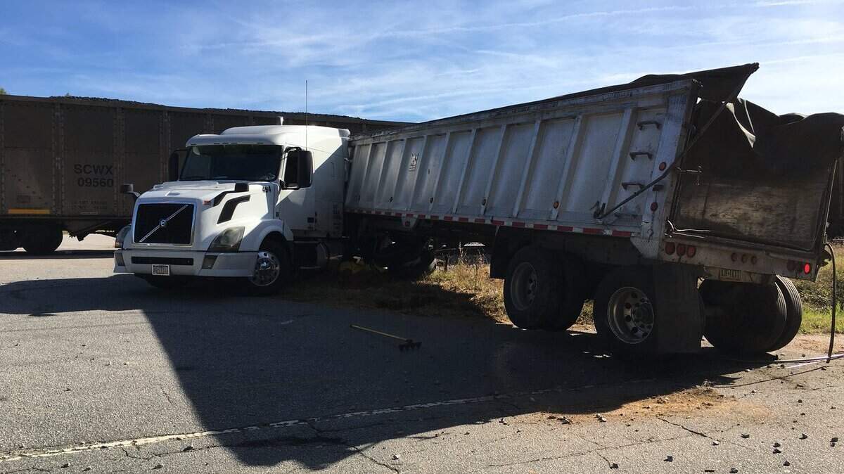 A train crashed into a tractor-trailer in the Chapin area of Lexington County on Wednesday, Oct. 32, 2018.