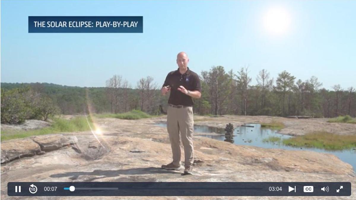 The Weather Channel created a video simulation of the 360-degree sunset that will happen during the 2017 total solar eclipse