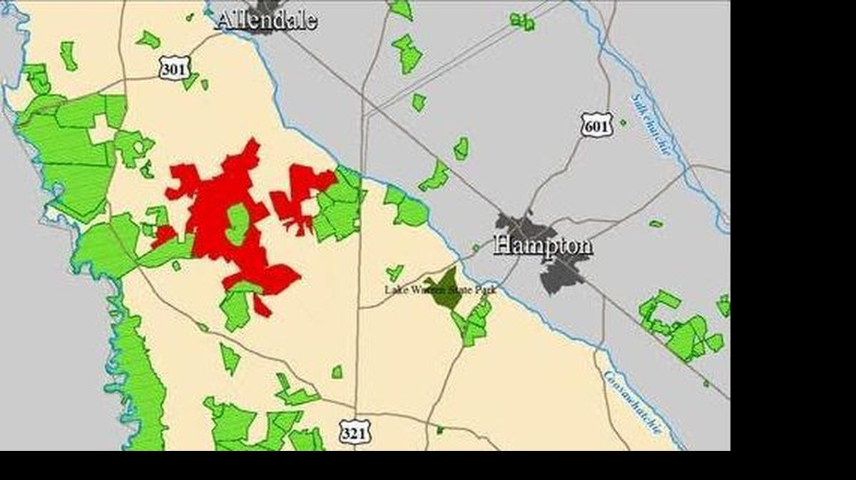 
The Westervelt property is shown in red on the map.

